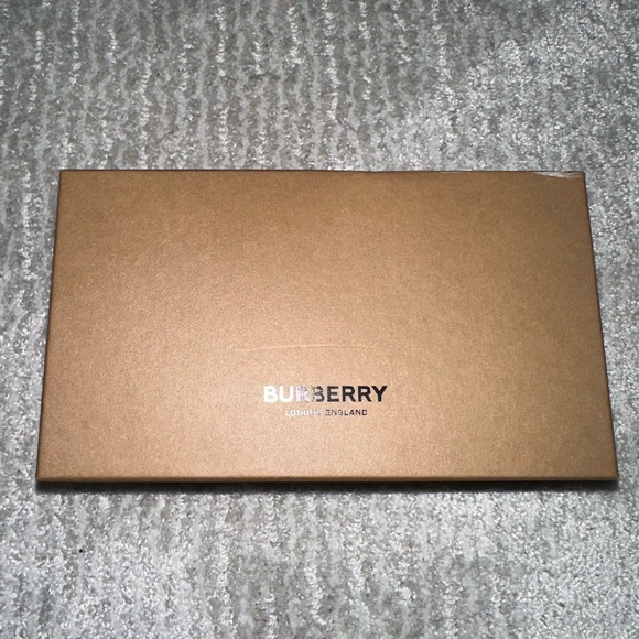 Burberry Beige Plaid Cat-Eye Sunglasses with Black Lenses - Picture 2 of 5